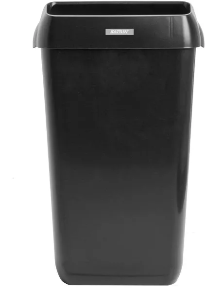 Katrin Waste Bin 25 L, šiukšliadėžė su dangčiu, juoda