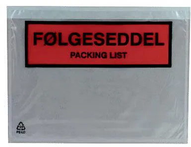 Docustick Standard siuntimo dokumentų kišenė su spauda C6 165 mm x 122 mm