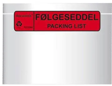Docustick Standard lydraštis su spauda C5 225 mm x 165 mm